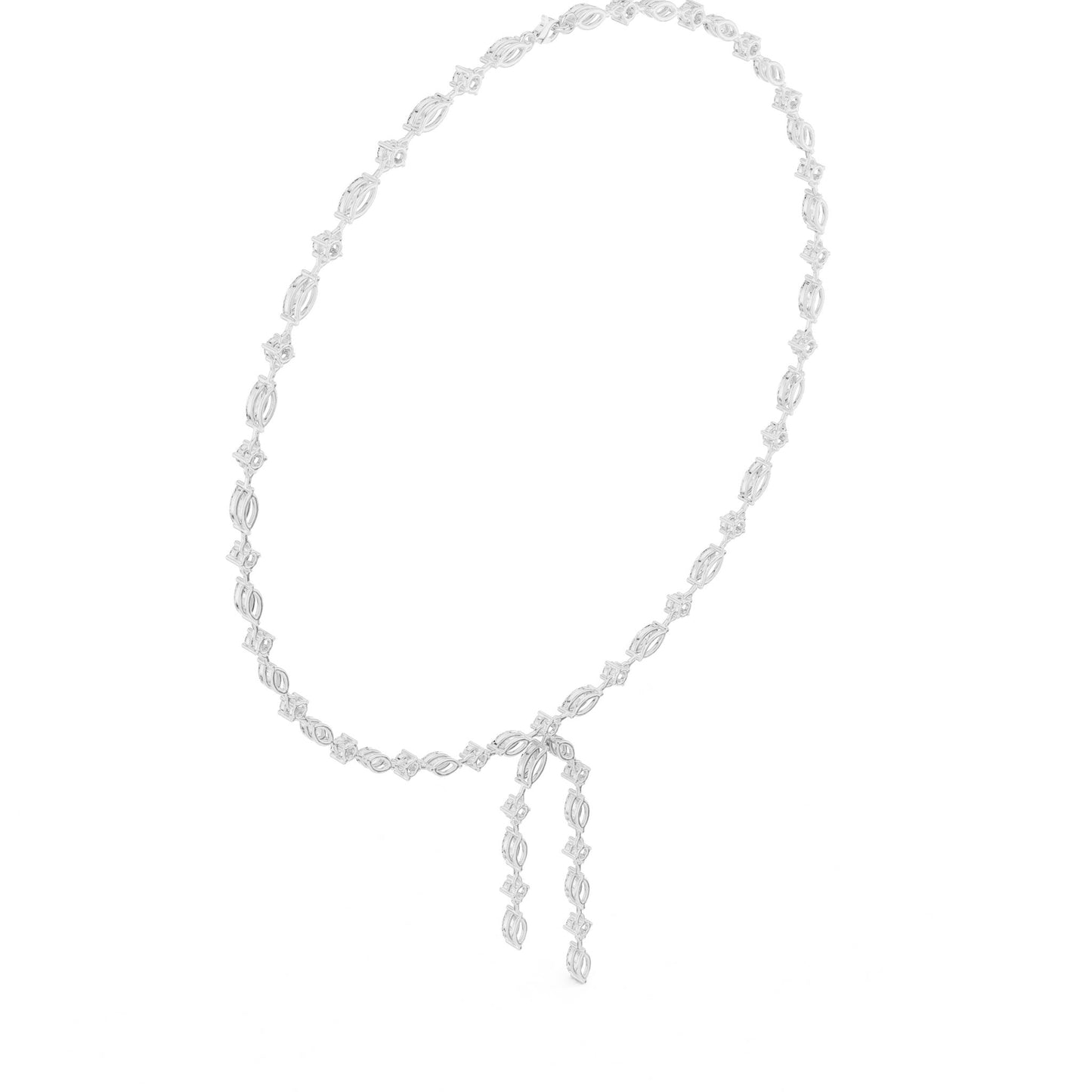 Marquise Lab Grown Diamond Side-Stone Pendant