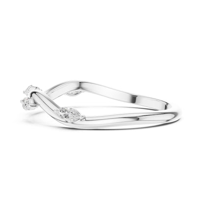 Women's Marquise Lab Grown Diamond Side-Stone Ring