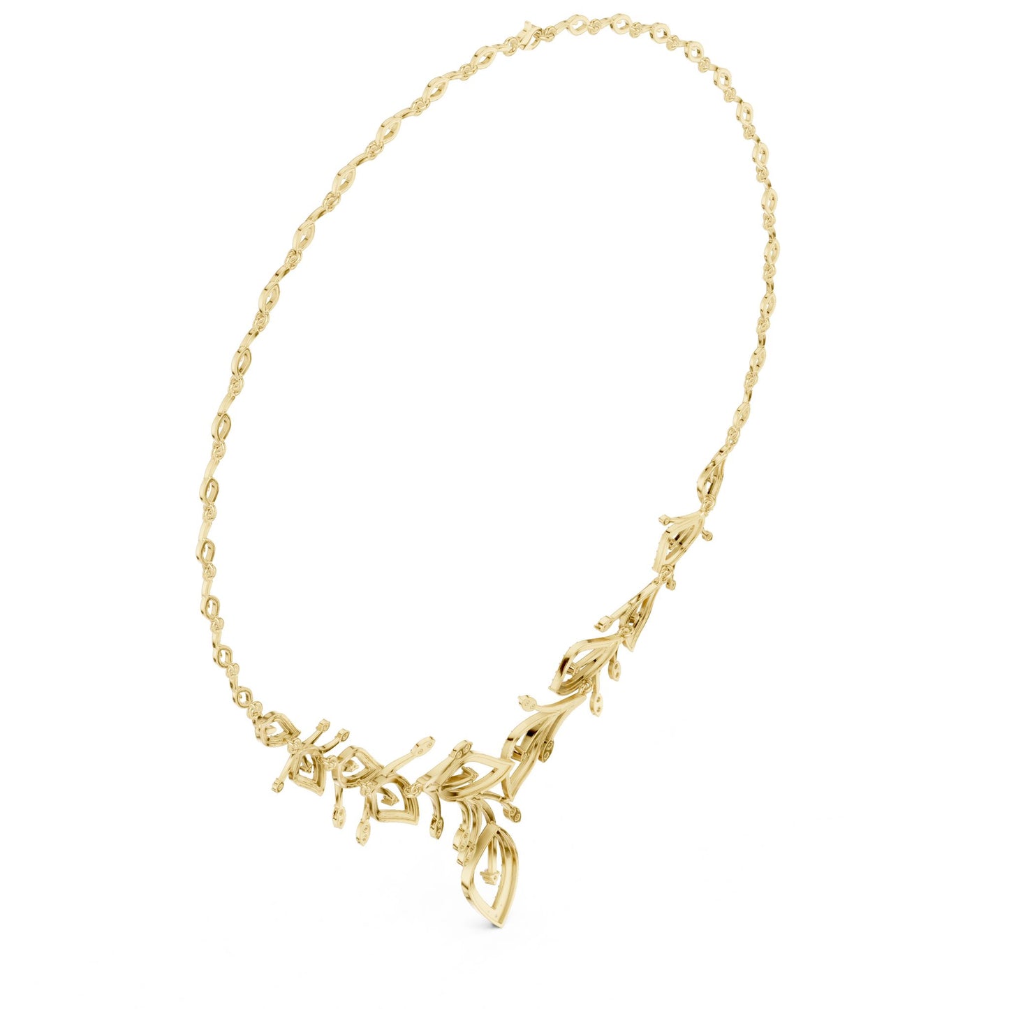 Marquise Lab Grown Diamond Side-Stone Pendant