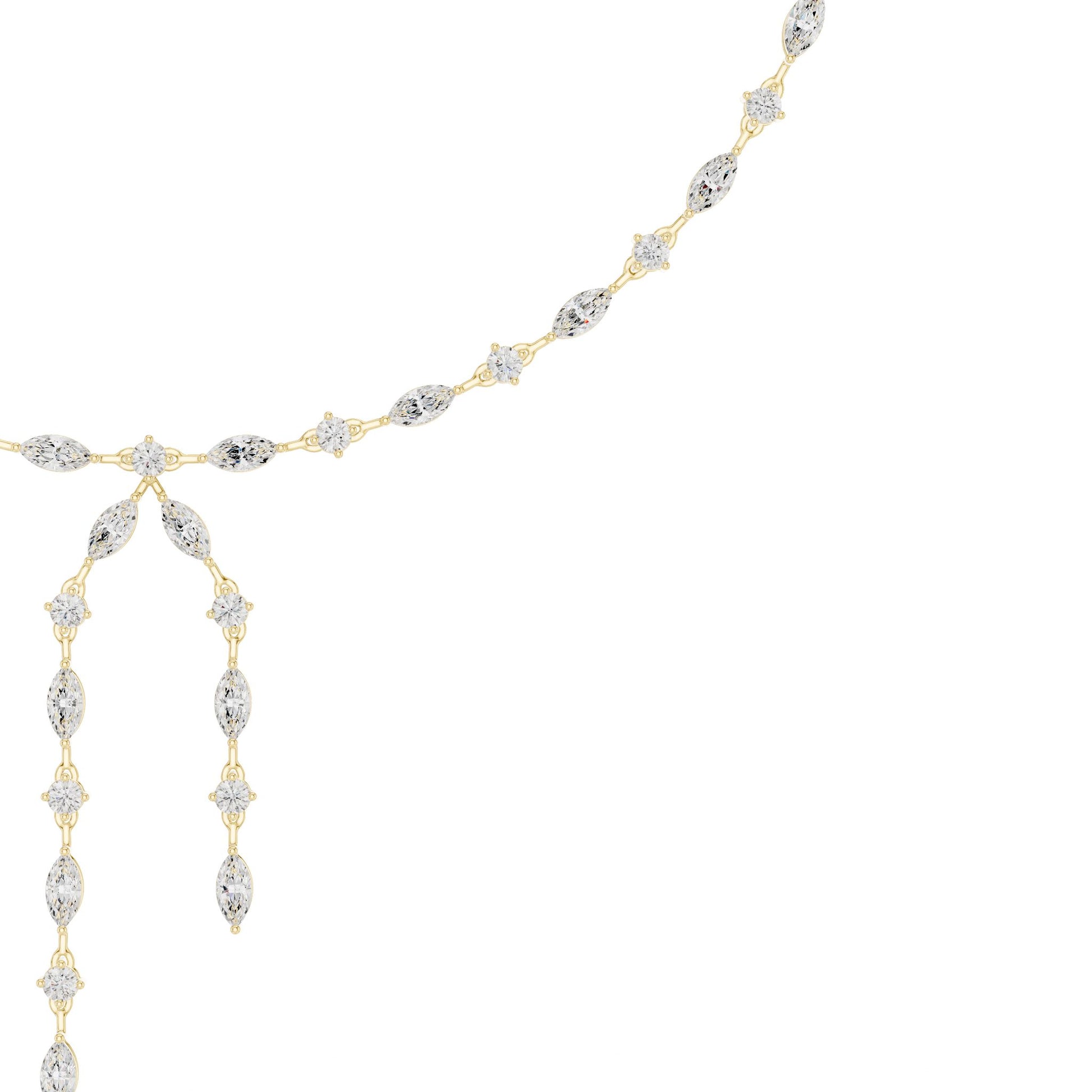 Marquise Lab Grown Diamond Side-Stone Pendant