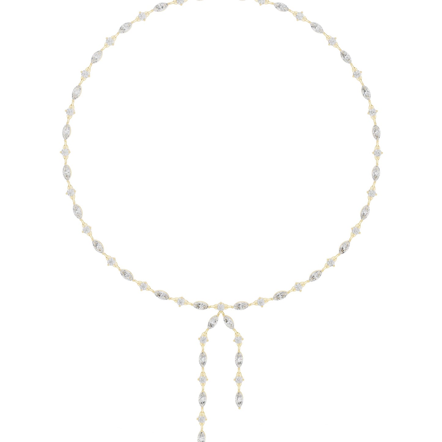 Marquise Lab Grown Diamond Side-Stone Pendant