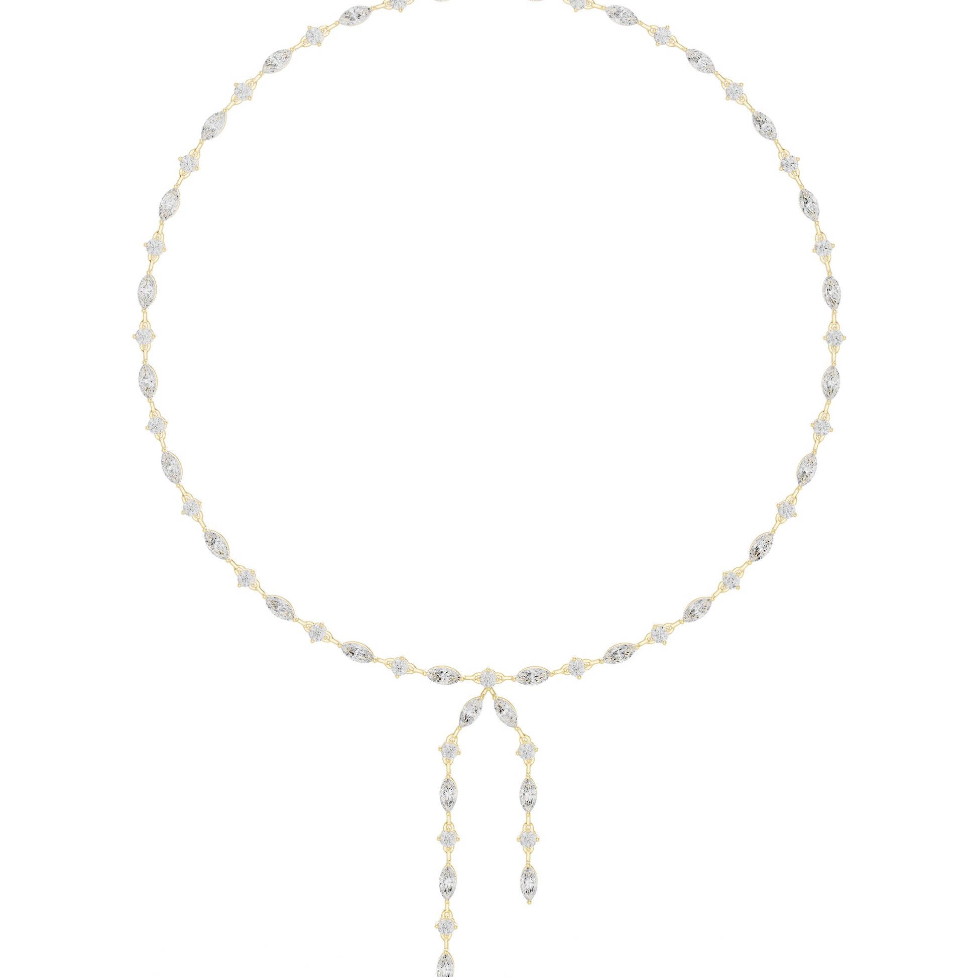 Marquise Lab Grown Diamond Side-Stone Pendant