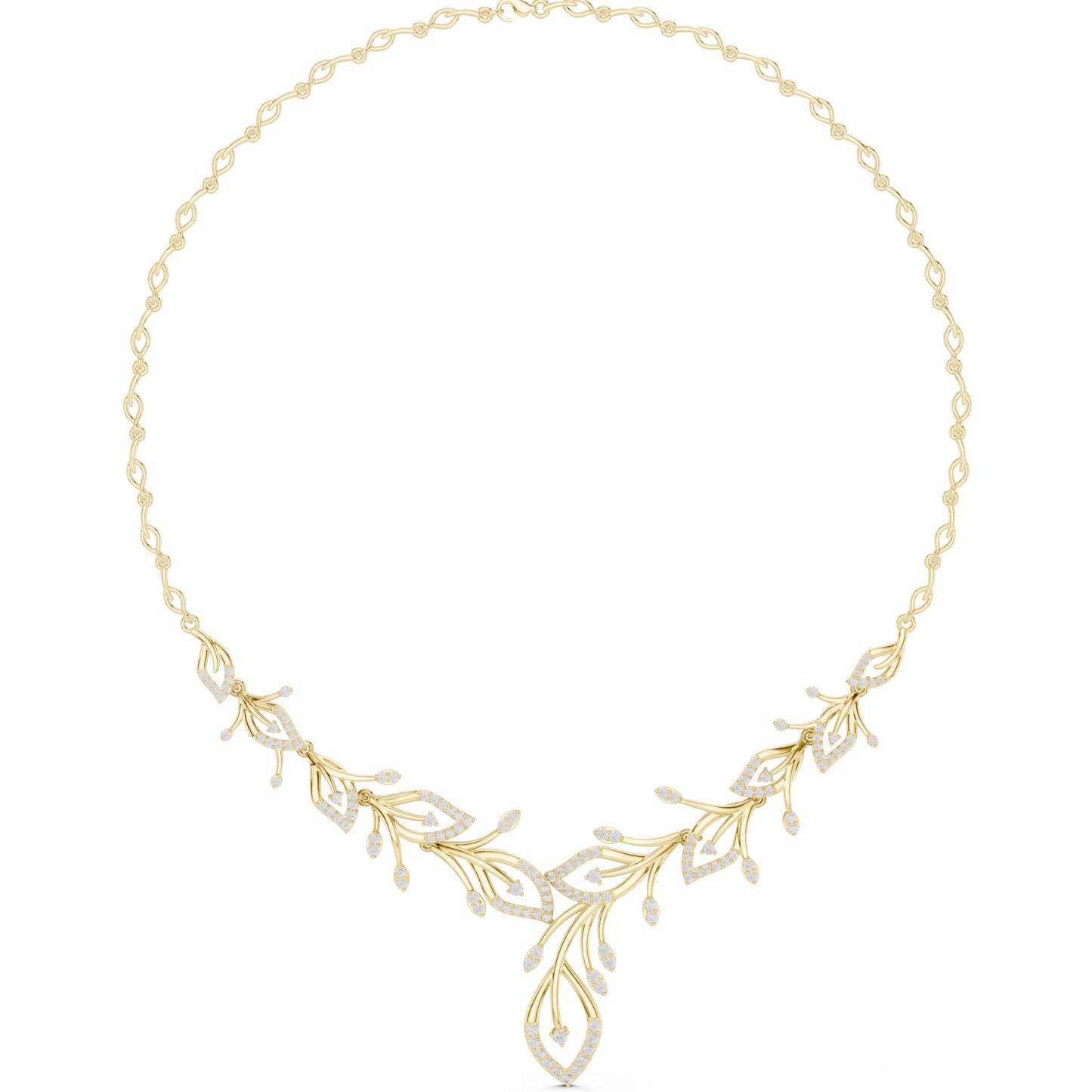 Marquise Lab Grown Diamond Side-Stone Pendant