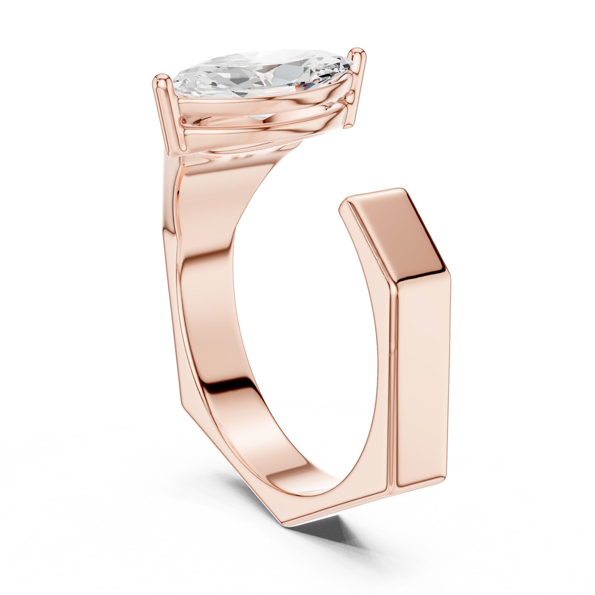Men's Marquise Lab Grown Diamond Ring