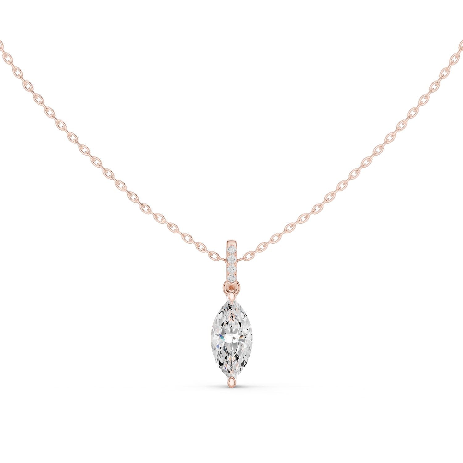 Marquise Lab Grown Diamond Pendant