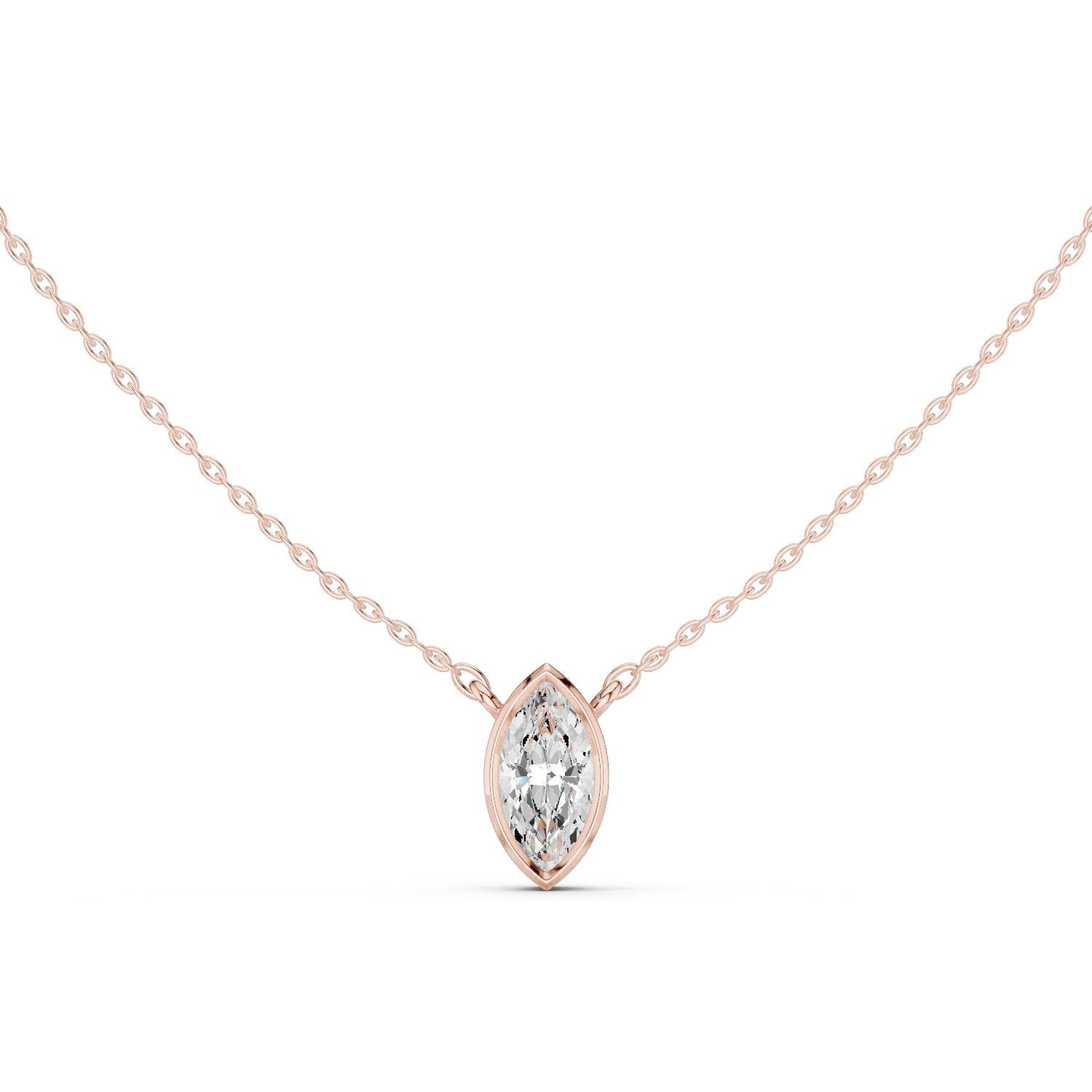 Marquise Lab Grown Diamond Pendant