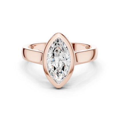 Marquise Lab Grown Diamond Solitaire Engagement Ring