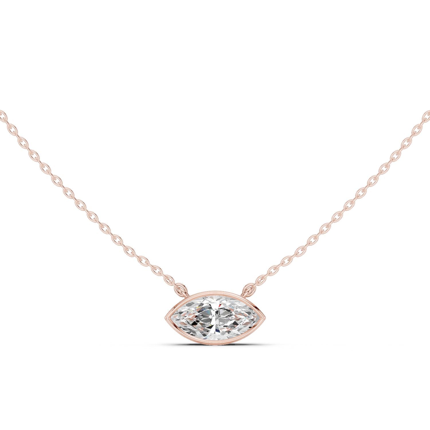 Marquise Lab Grown Diamond Pendant