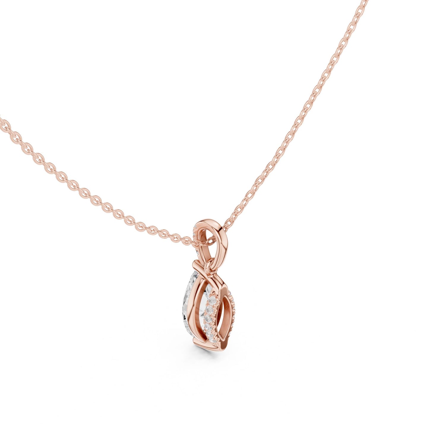 Marquise Lab Grown Diamond Pendant