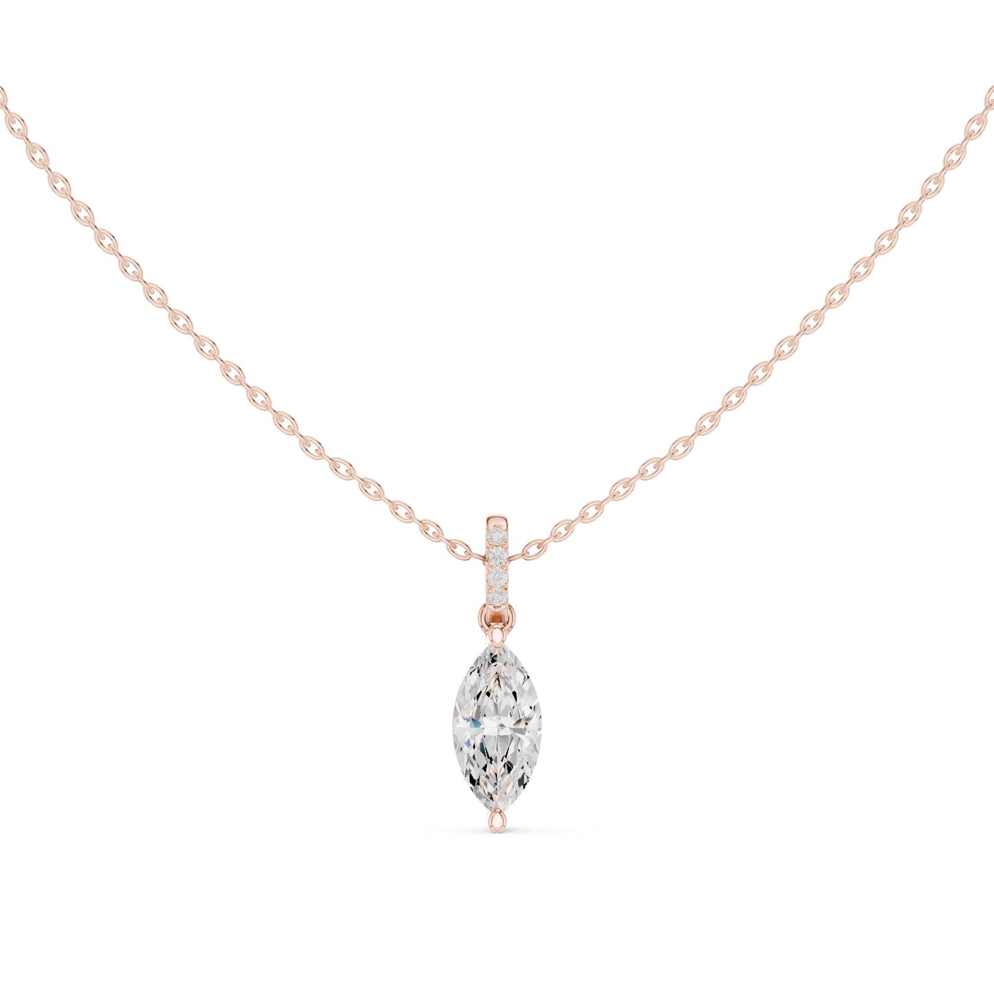 Marquise Lab Grown Diamond Pendant
