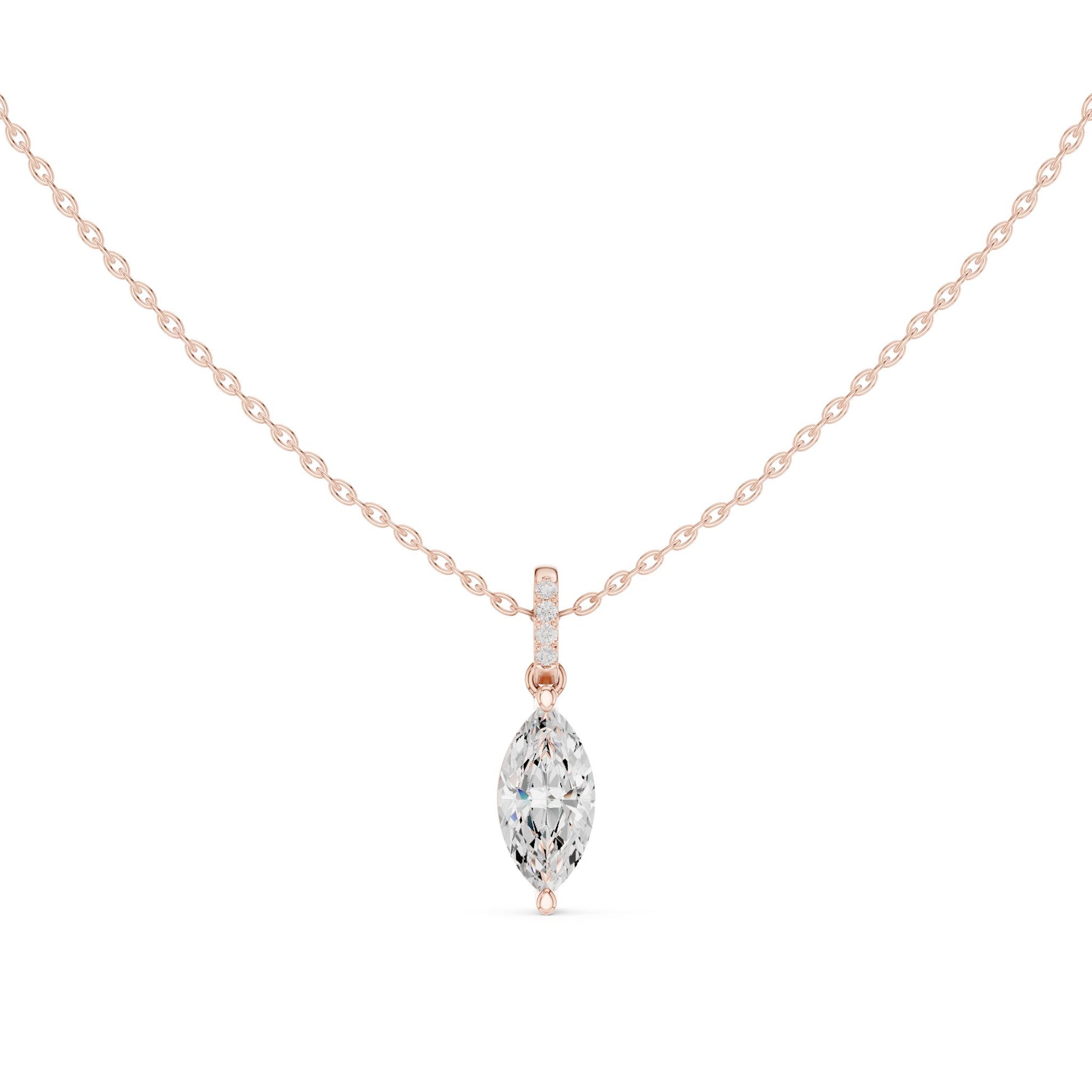 Marquise Lab Grown Diamond Pendant