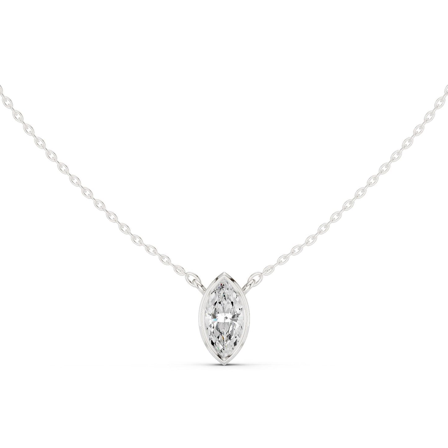 Marquise Lab Grown Diamond Pendant