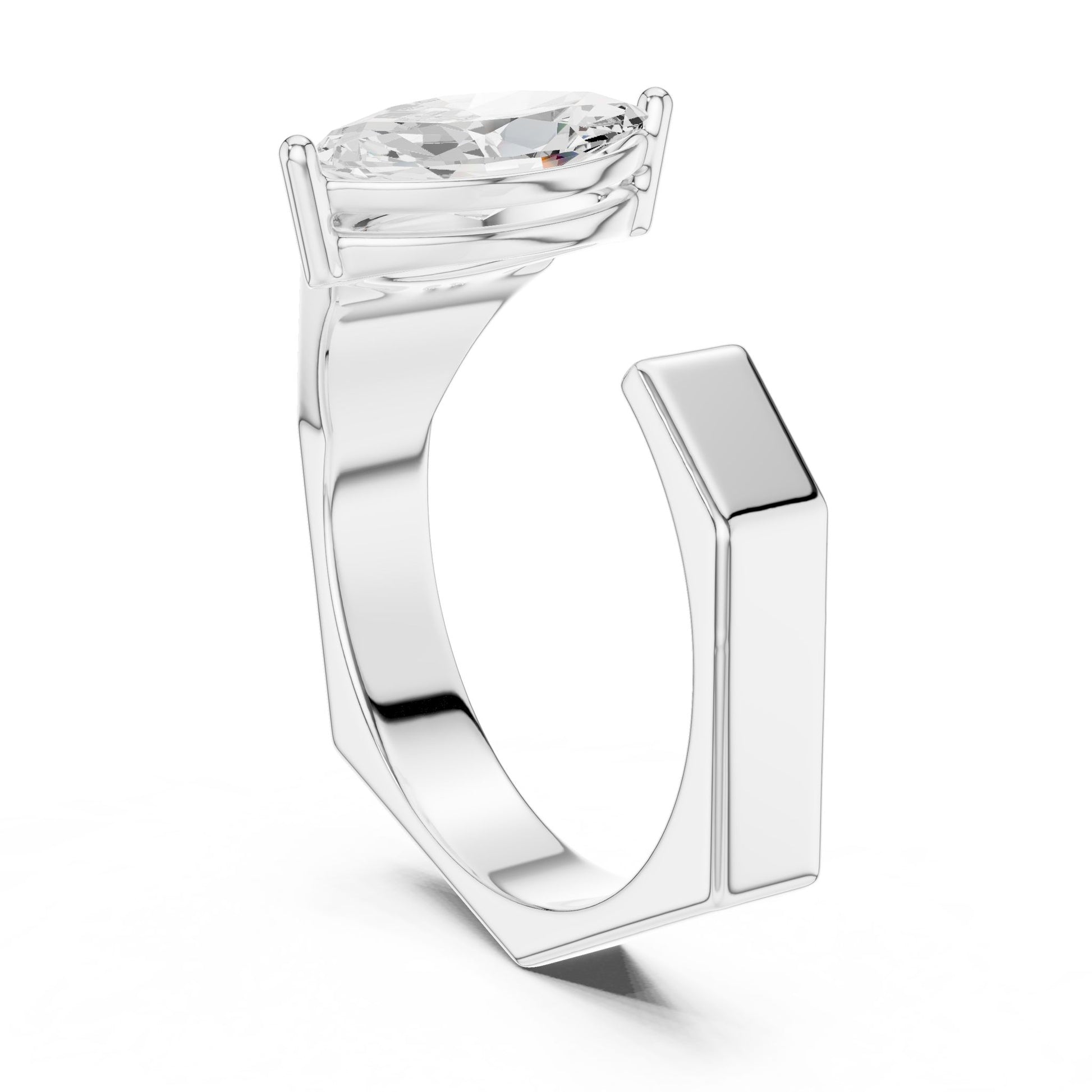 Men's Marquise Lab Grown Diamond Ring