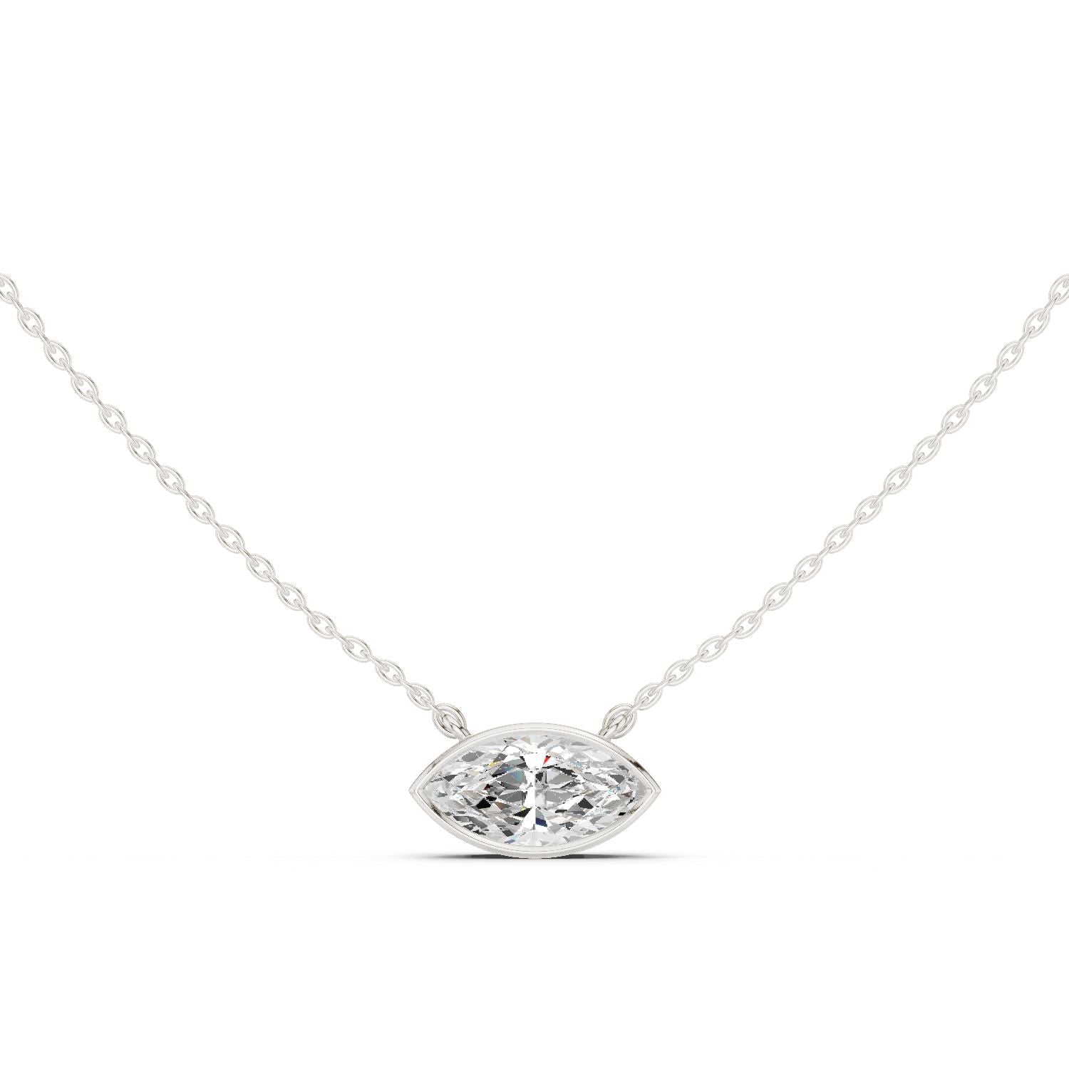 Marquise Lab Grown Diamond Pendant