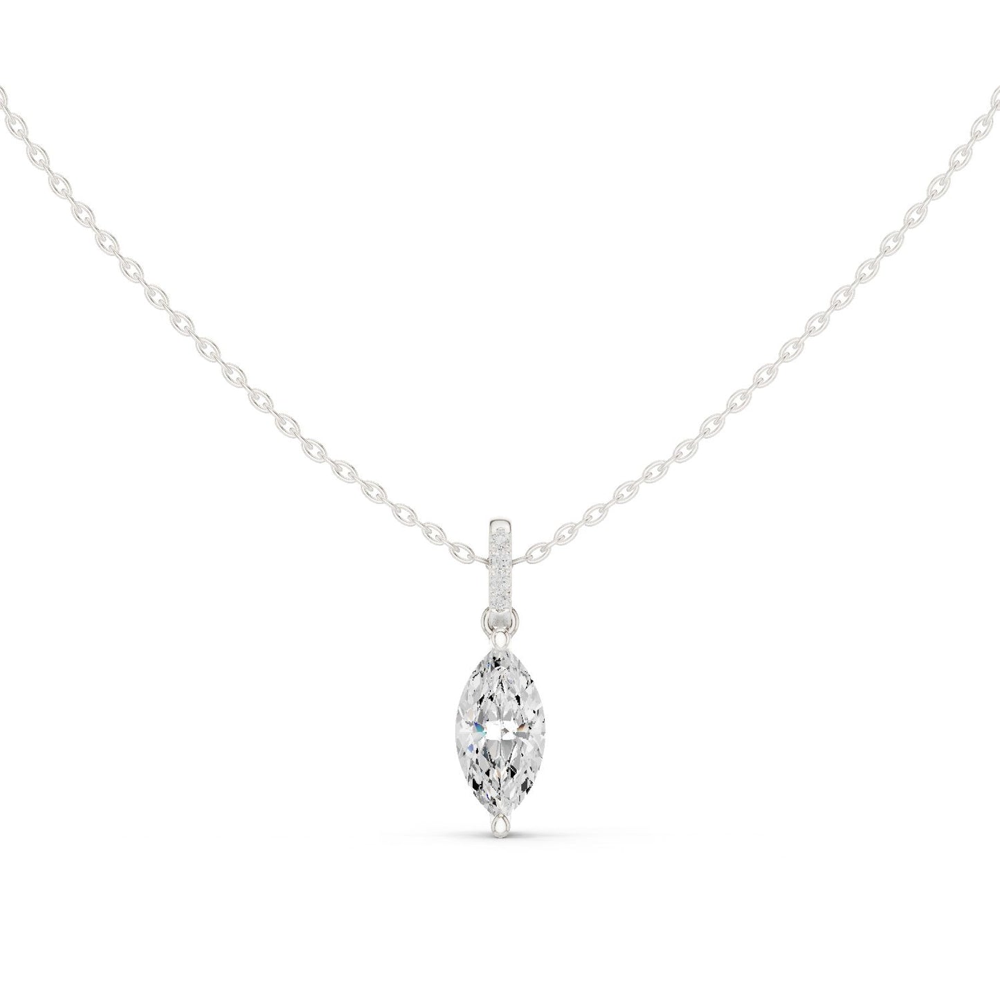 Marquise Lab Grown Diamond Pendant