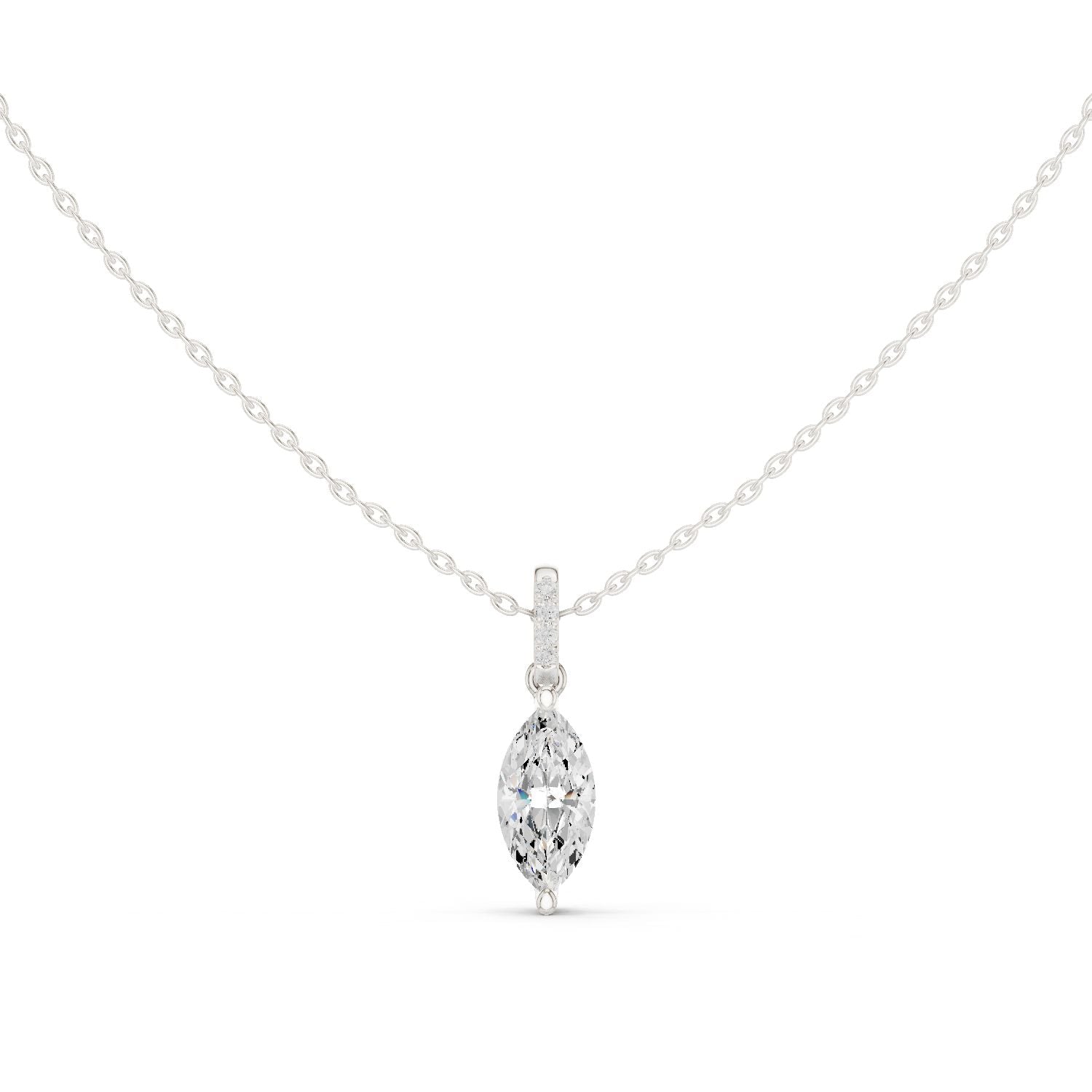 Marquise Lab Grown Diamond Pendant