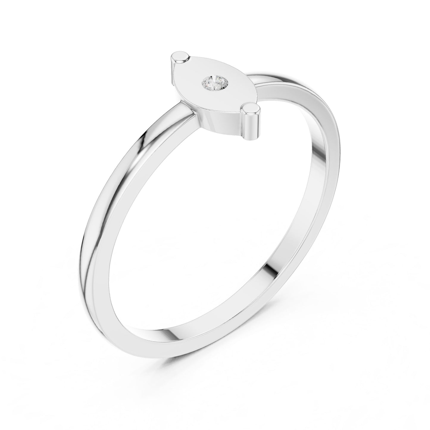Marquise Lab Grown Diamond Solitaire Engagement Ring