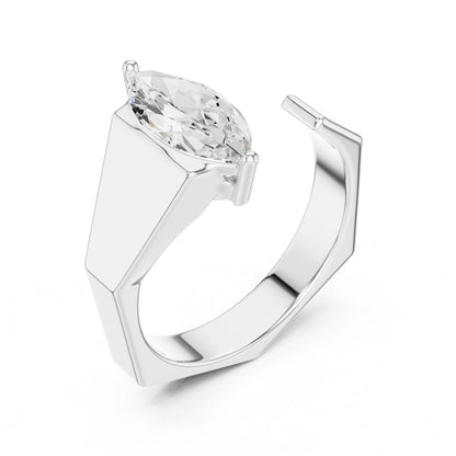 Men's Marquise Lab Grown Diamond Ring