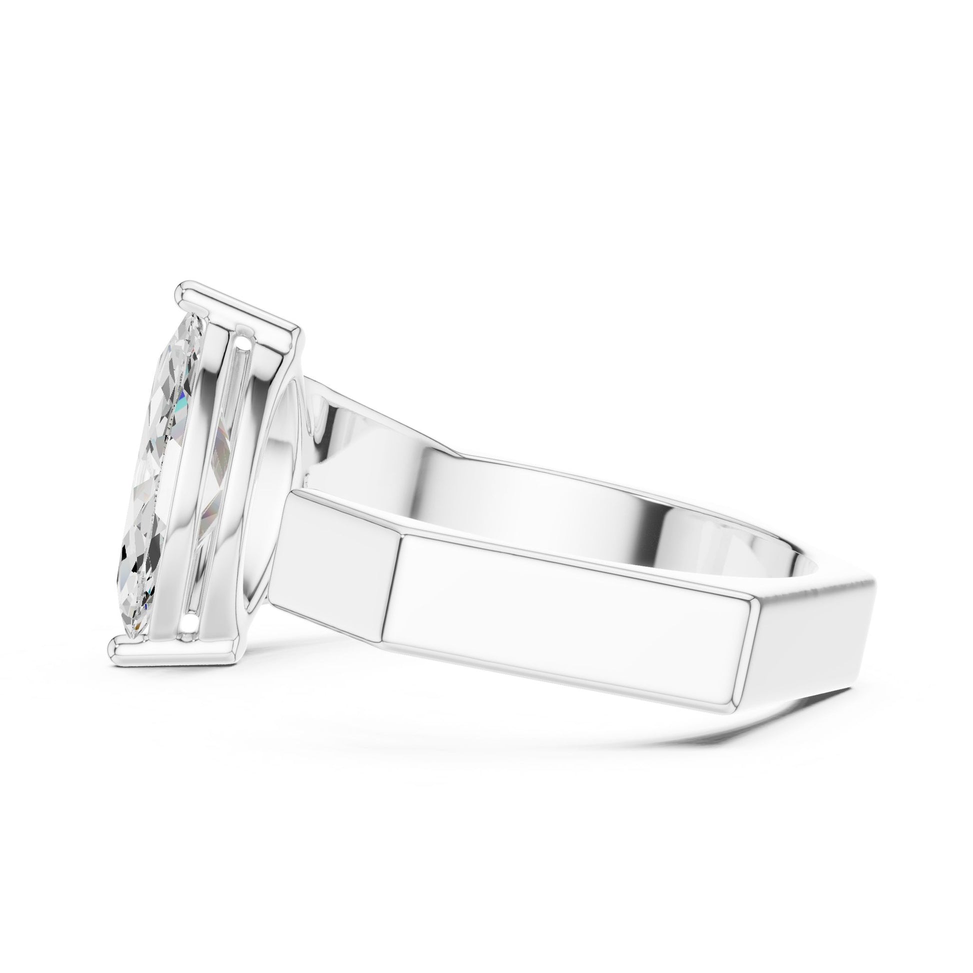 Men's Marquise Lab Grown Diamond Ring