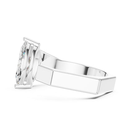 Men's Marquise Lab Grown Diamond Ring