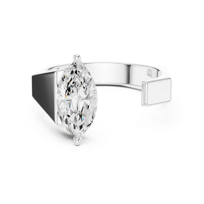 Men's Marquise Lab Grown Diamond Ring