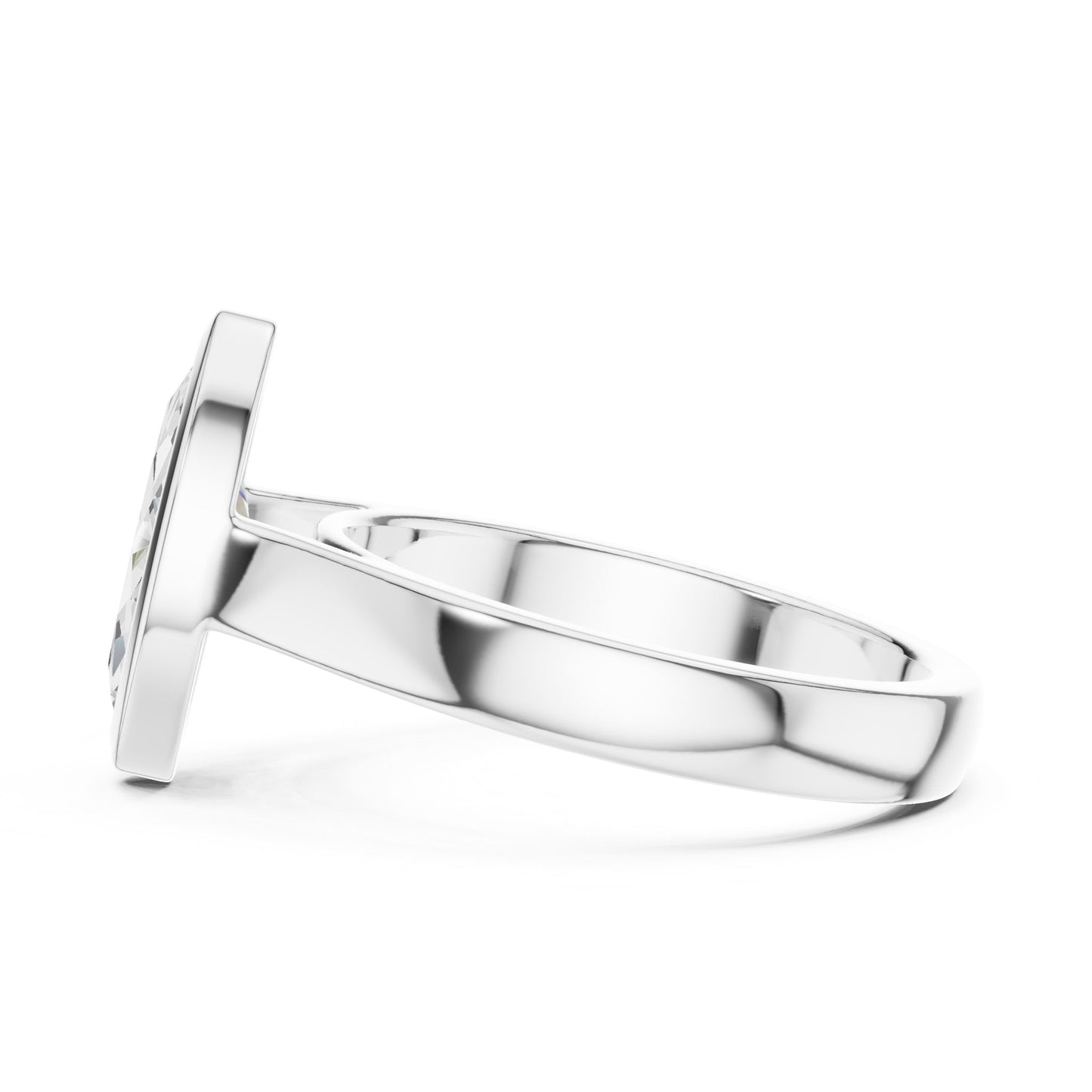 Marquise Lab Grown Diamond Solitaire Engagement Ring