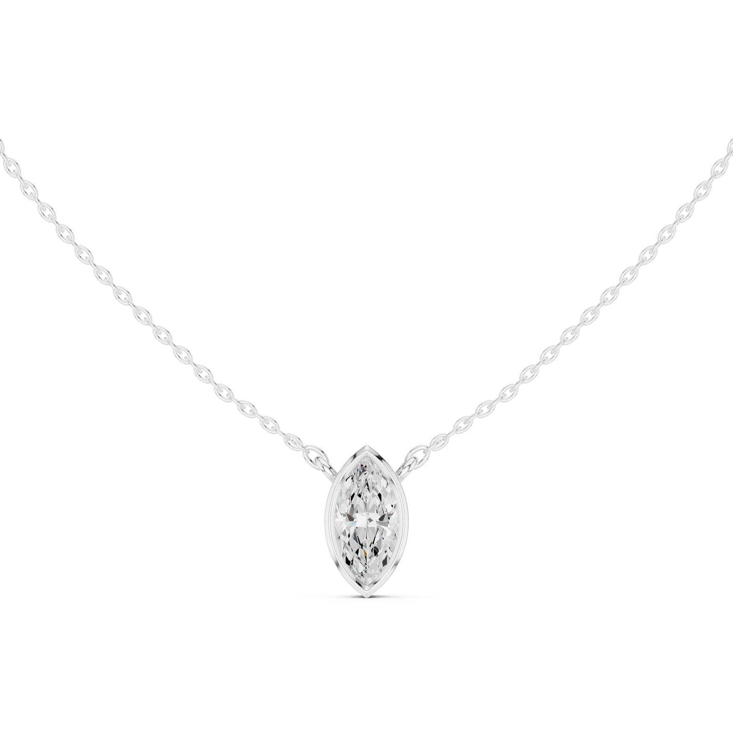 Marquise Lab Grown Diamond Pendant
