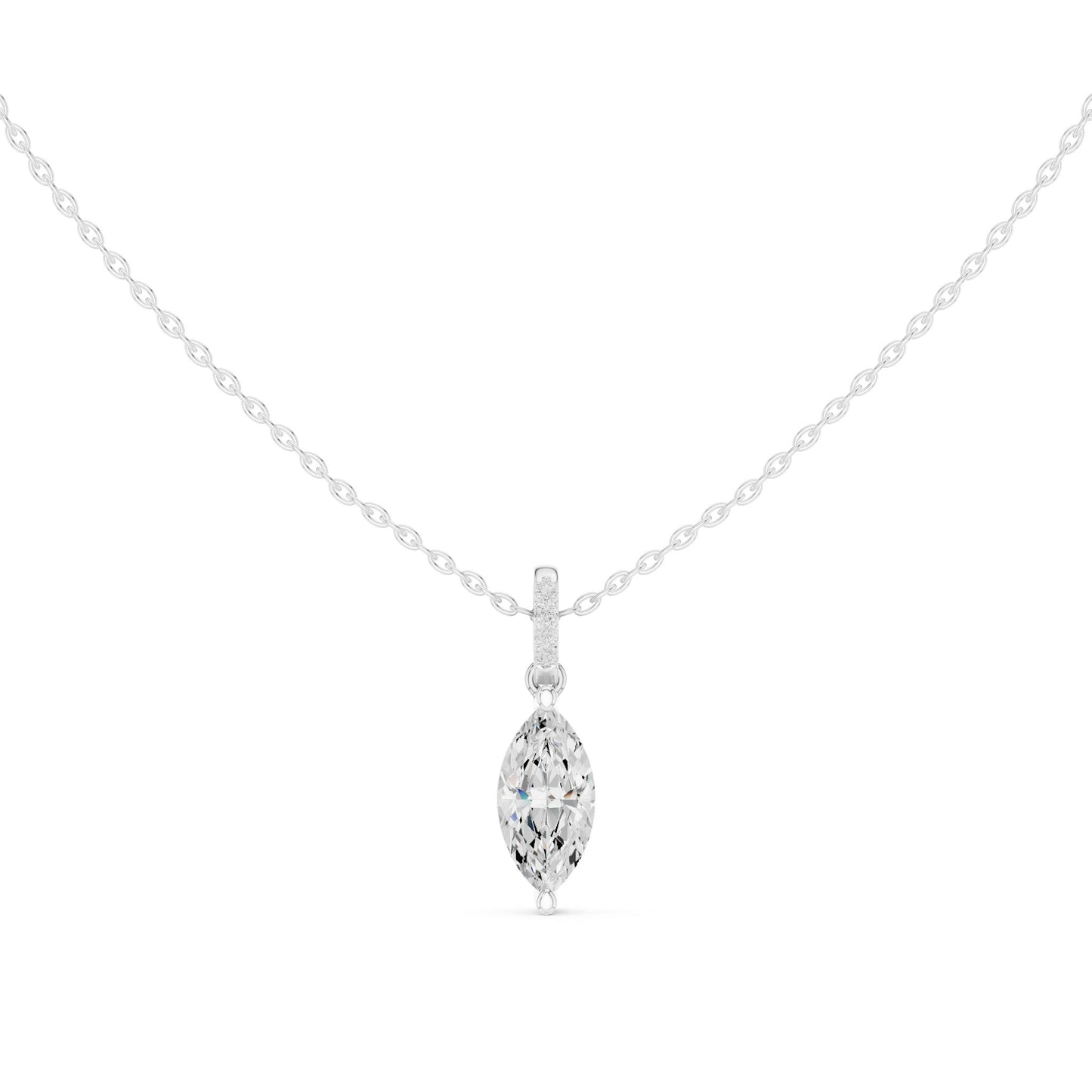 Marquise Lab Grown Diamond Pendant