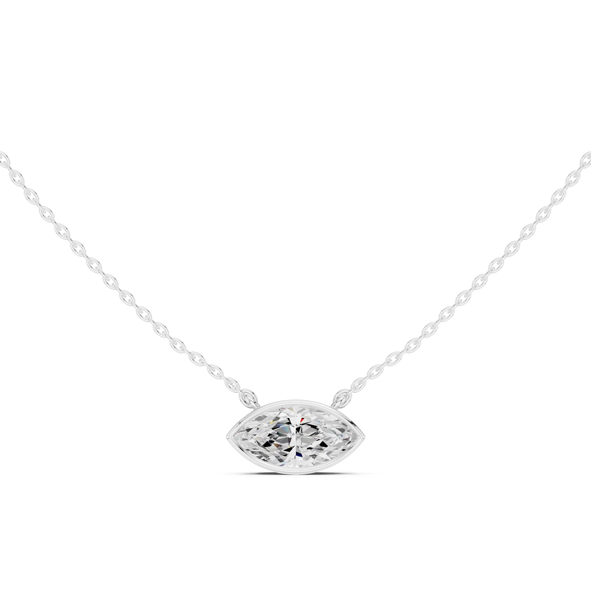 Marquise Lab Grown Diamond Pendant