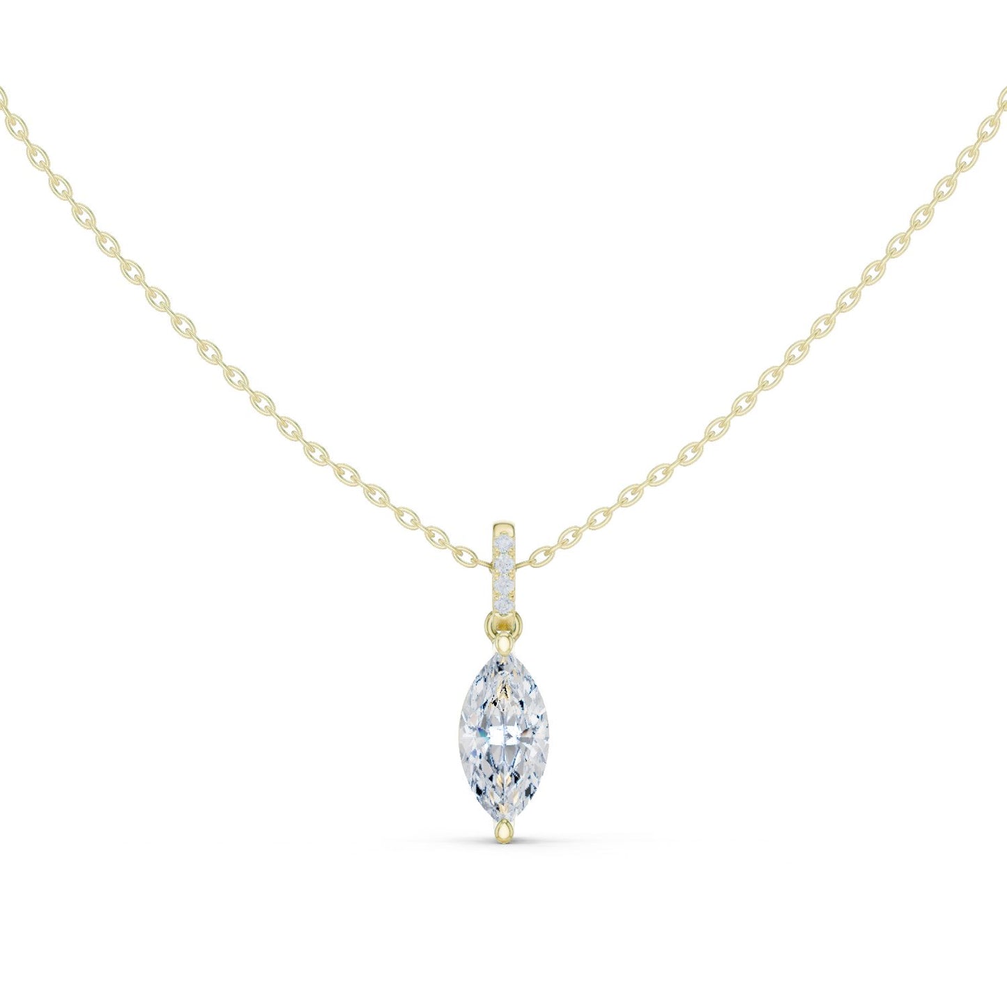 Marquise Lab Grown Diamond Pendant
