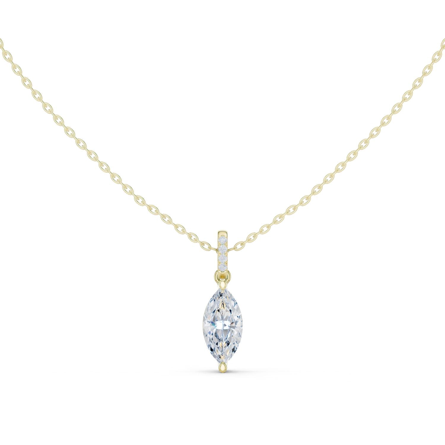 Marquise Lab Grown Diamond Pendant