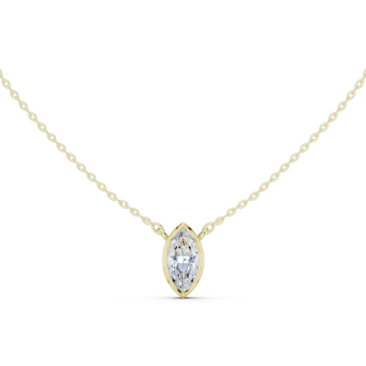 Marquise Lab Grown Diamond Pendant