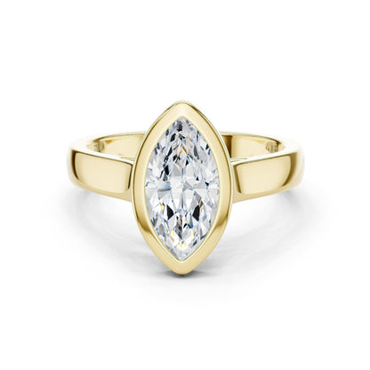 Marquise Lab Grown Diamond Solitaire Engagement Ring