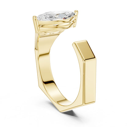 Men's Marquise Lab Grown Diamond Ring
