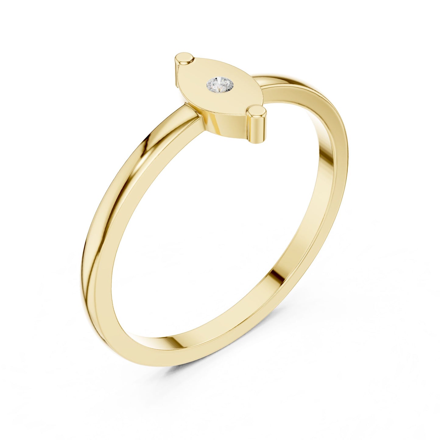 Marquise Lab Grown Diamond Solitaire Engagement Ring
