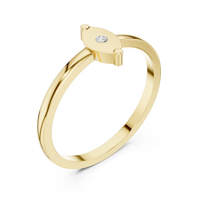 Marquise Lab Grown Diamond Solitaire Engagement Ring