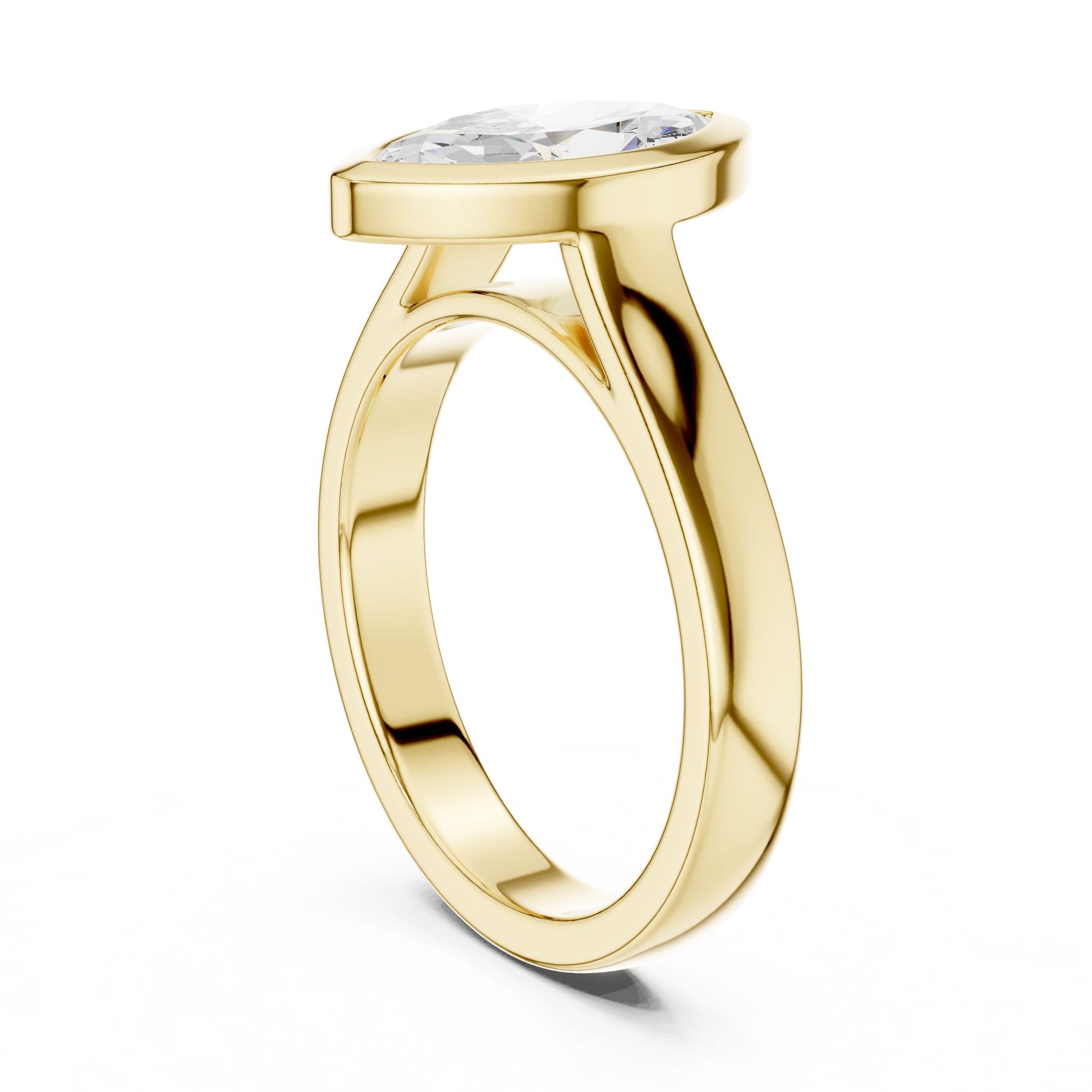 Marquise Lab Grown Diamond Solitaire Engagement Ring