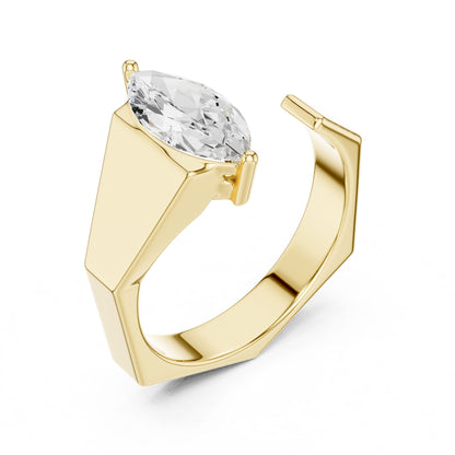 Men's Marquise Lab Grown Diamond Ring