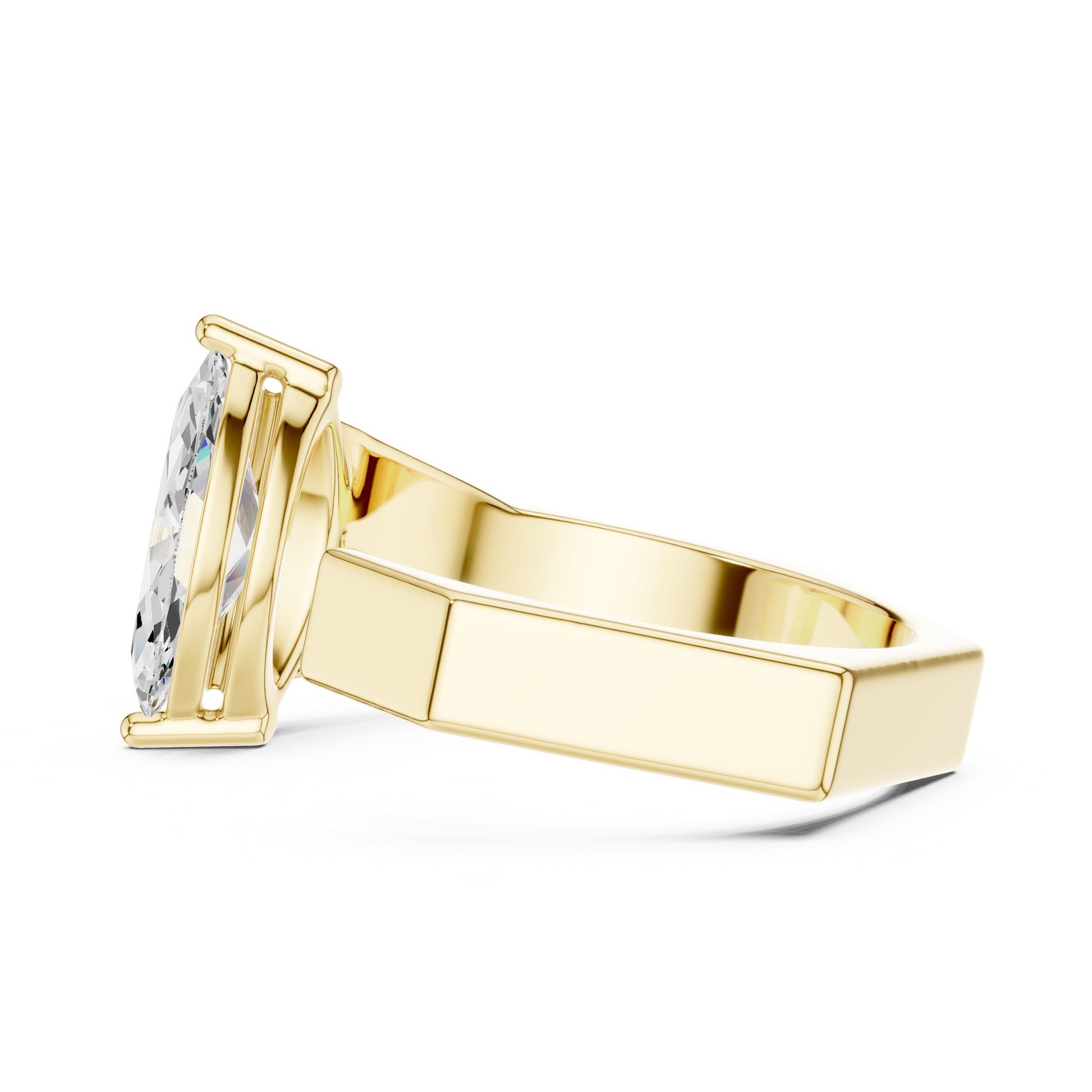 Men's Marquise Lab Grown Diamond Ring