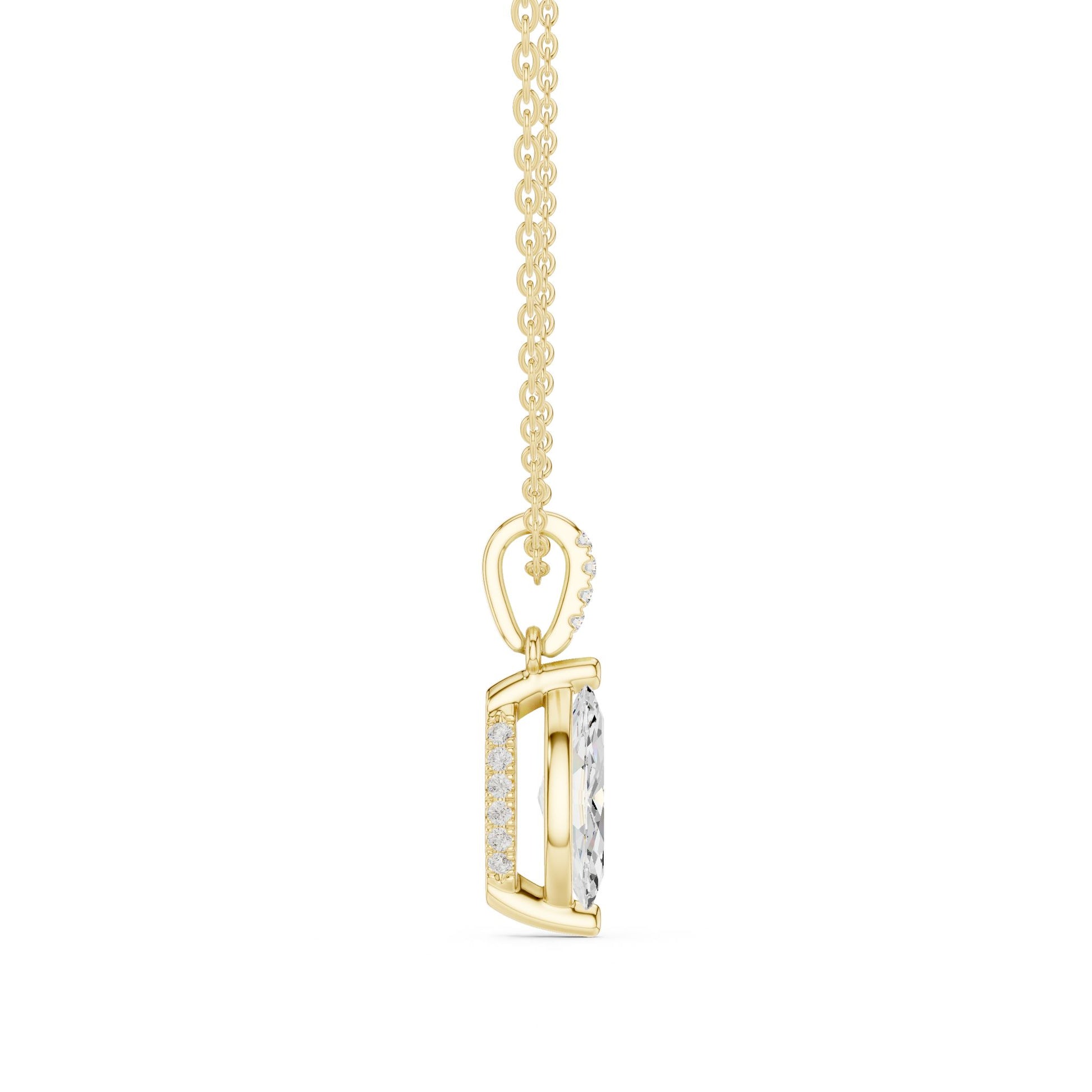 Marquise Lab Grown Diamond Pendant