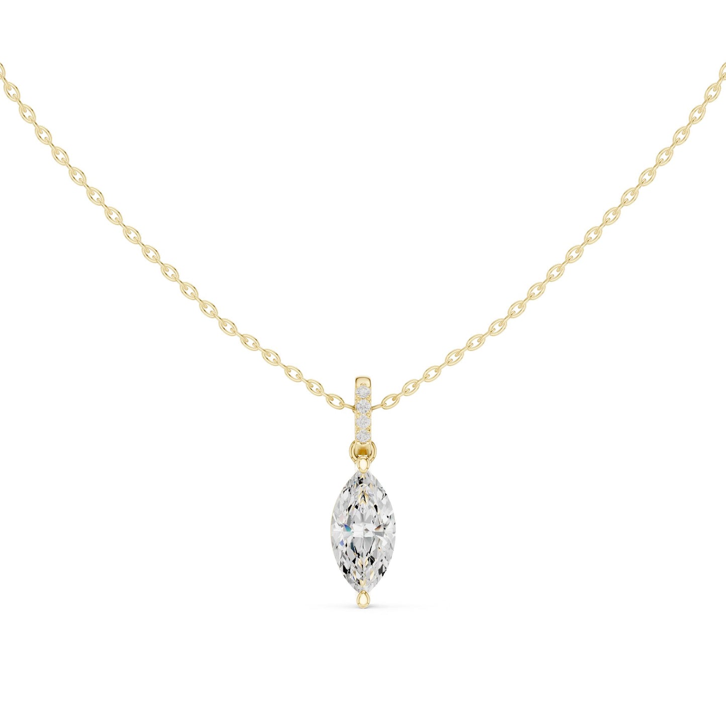 Marquise Lab Grown Diamond Pendant