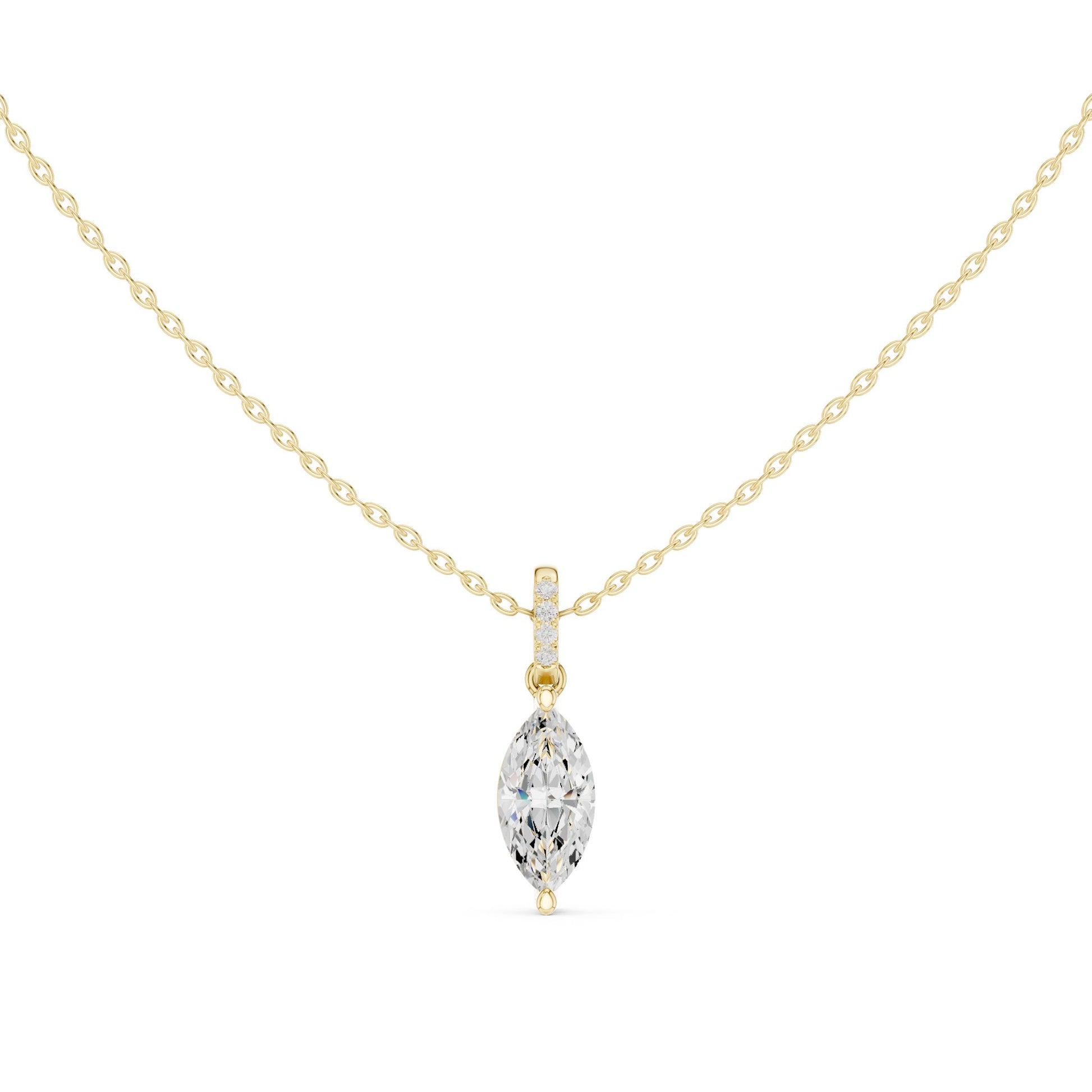 Marquise Lab Grown Diamond Pendant