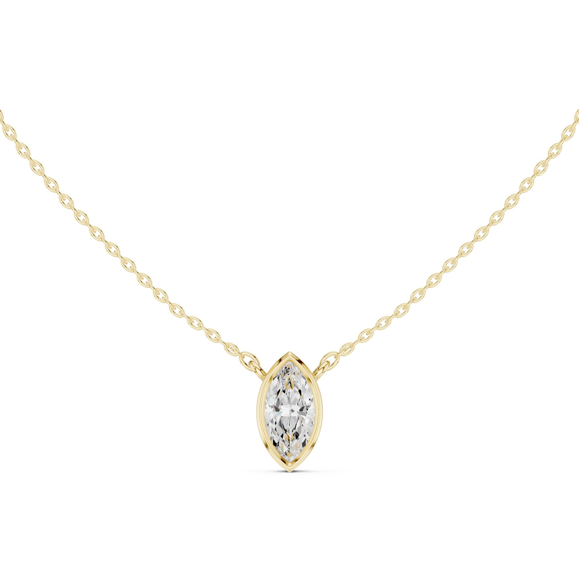 Marquise Lab Grown Diamond Pendant
