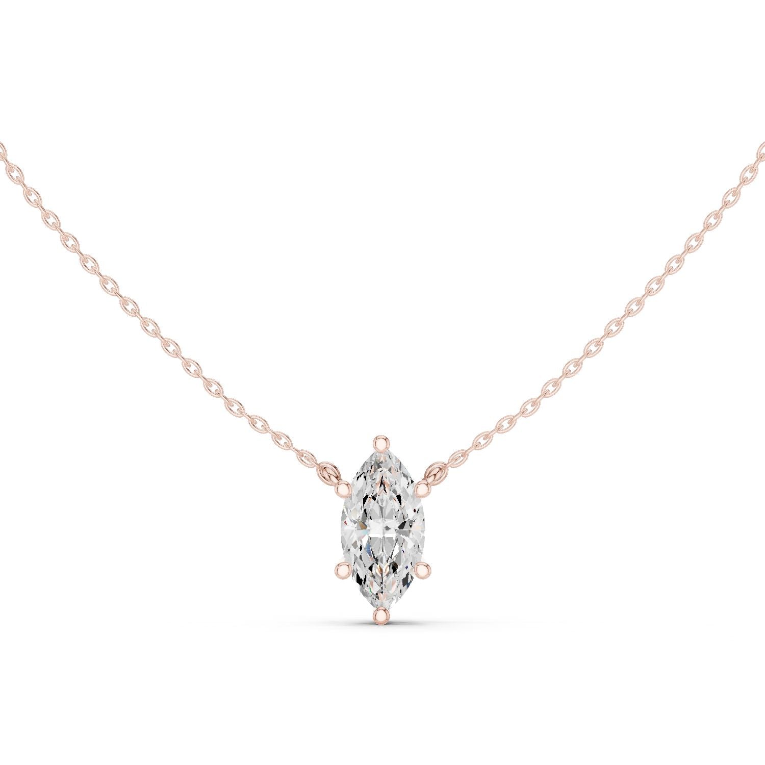 Marquise Lab Grown Diamond Pendant