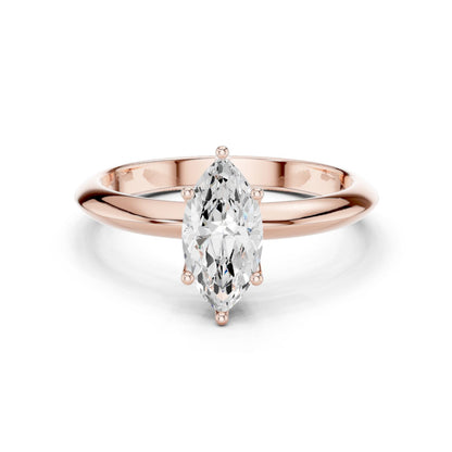 Marquise Lab Grown Diamond Solitaire Engagement Ring