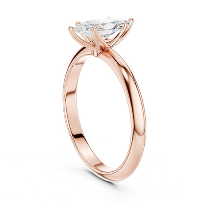 Marquise Lab Grown Diamond Solitaire Engagement Ring