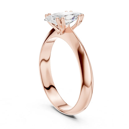 Marquise Lab Grown Diamond Solitaire Engagement Ring