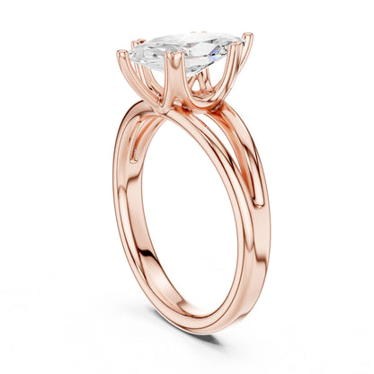 Marquise Lab Grown Diamond Solitaire Engagement Ring