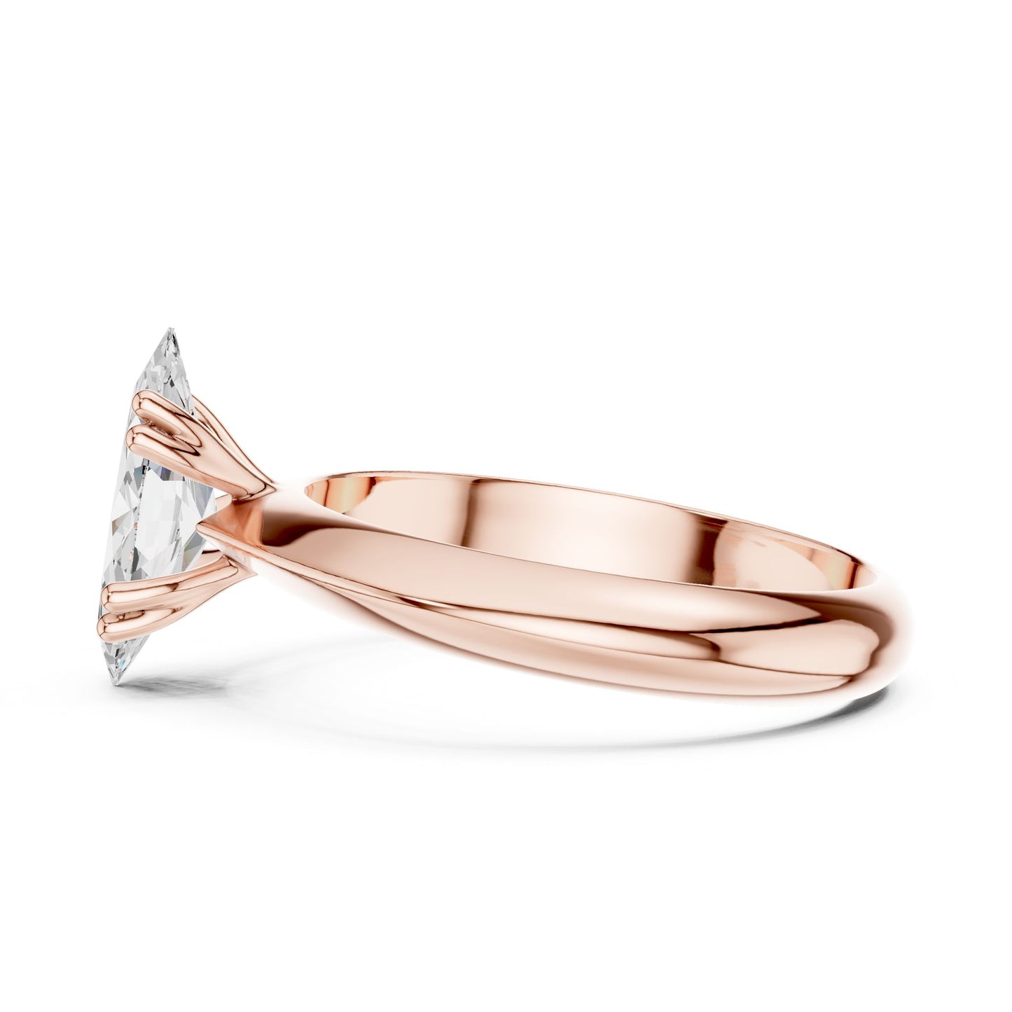 Marquise Lab Grown Diamond Solitaire Engagement Ring