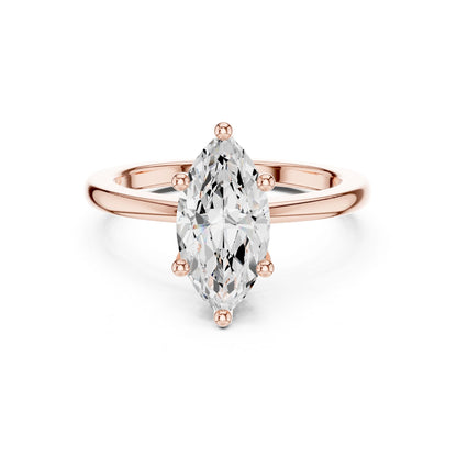 Marquise Lab Grown Diamond Solitaire Engagement Ring